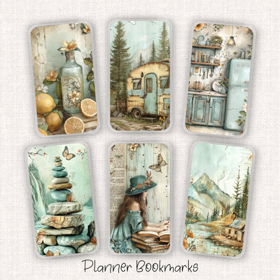 Vintage Camper Planner Bookmark, Happy Planner Dashboard, Laminate Planner Supply, Daily Insert Accessory, Gift for Her, Back to School Gift