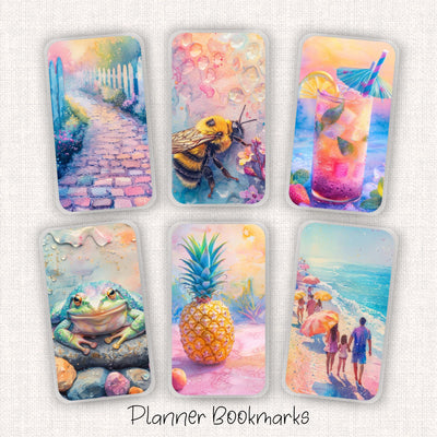 Rainbow Planner Bookmark, Happy Planner Dashboard, Laminated Planner Supply, Daily Insert Accessory, Gift for Her, Back to School, Dragon