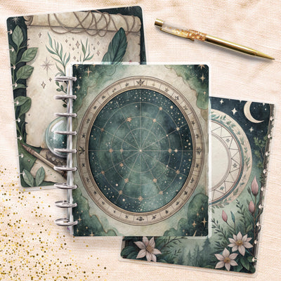 Elven Letters Disc Bound Cover, Classic Happy Planner Bundle, Laminated Cover Design, Planner Supply, Journal Accessory, Planner Gift Idea