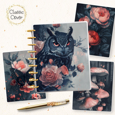Twilight Classic Disc Bound Cover, Happy Planner, Laminate Printed Front Back Set, Journal Accessory, Reading Library Notebook Cover Set