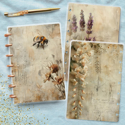 Faded Farm Life Disc Bound Cover, Mini Happy Planner, Laminated Printed Cover Set, Planner Accessory, Journal Supplies Bundle, Gift for Her