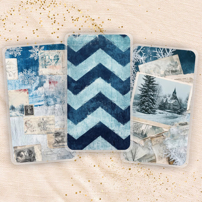 Icy Winter Planner Bookmark Set, Happy Planner Bookmark, Laminated Dashboard, Planner Supply Insert Accessory, Gift for Her, Back to School