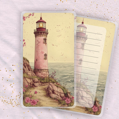 Lighthouse Planner Bookmark Gift, Happy Planner Bookmark, Laminated Dashboard, Planner Supply Insert Accessory, Gift for Her, Back to School