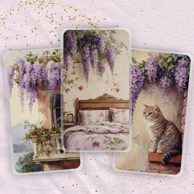Wisteria Cozy Planner Bookmark Set, Happy Planner Page Marker, Laminated Insert, Planner Supplies Accessory, Gift for Her, Back to School