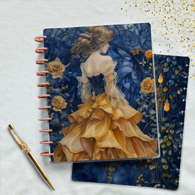 Royal Blue Journal Disc Bound Cover, Big Happy Planner, Laminated Printed Cover Set, Journal Accessory, Planner Supply, Notepad Cover Set