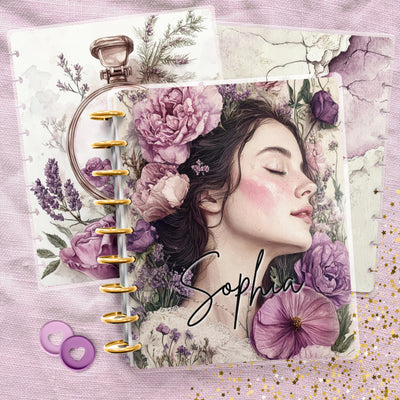 Custom Name Disc Bound Cover, Classic Happy Planner Bundle, Laminated Cover Design, Planner Supply, Journal Accessory, Planner Gift Idea