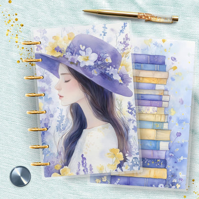 Pastel Rain 8 Disc Bound Cover, TUL Junior Planner Bundle Set, Laminated Design, Planner Supply, Journal Accessory, Ring Planner Gift Idea