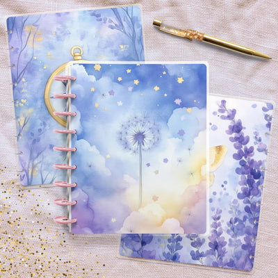 Soft Pastel Disc Bound Cover, Classic Happy Planner Bundle, Laminated Cover Design, Planner Supply, Journal Accessory, Planner Gift Idea