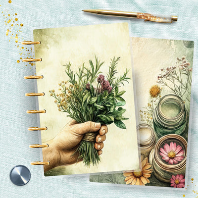 Fairy Apothecary 8 Disc Bound Cover, TUL Junior Planner Bundle Set, Laminated Design, Planner Supply, Journal Accessory, Ring Planner Gift