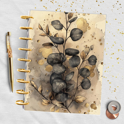 Gilded Grey Florals Classic Happy Planner Dashboard, Laminated Divider Insert, Journal Accessory, Planner Supply Decor, Disc Bound Dashboard