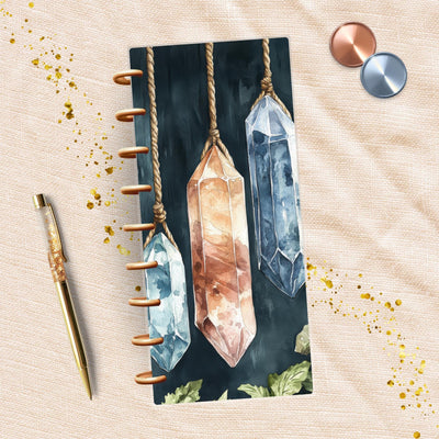 Boho Gemstones Skinny Classic Happy Planner Dashboard, Laminated Divider Insert, Journal Accessory, Planner Supply Decor, Disc Bound Gift