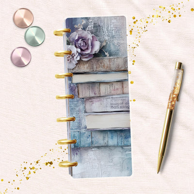 Painted Books Skinny Mini Happy Planner Dashboard, Laminated Divider Insert, Journal Accessory, Disc Bound Supplies, Notebook Gift for Her
