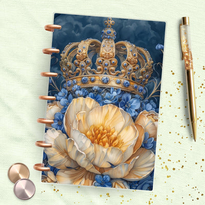 Royal Blue Vibe Mini Happy Planner Dashboard, Laminated Divider Insert, Journal Accessory, Planner Supply, Functional Disc Bound Notebook