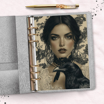 Lady of the Manor A5 Ring Planner Dashboard, Laminated Cover Insert, Journal Accessory, Planner Supply, Functional Ring Binder Notebook Gift