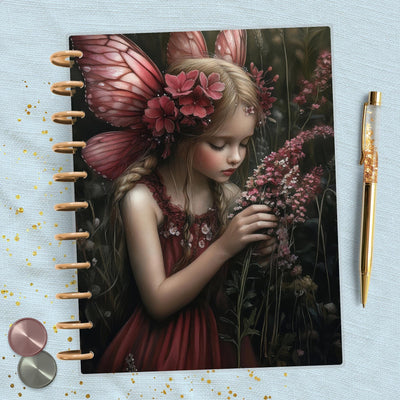 Red Fairy Stories Big Happy Planner Dashboard, Laminated Divider Insert, Journal Accessory, Planner Supplies Decor, Disc Bound Dashboard