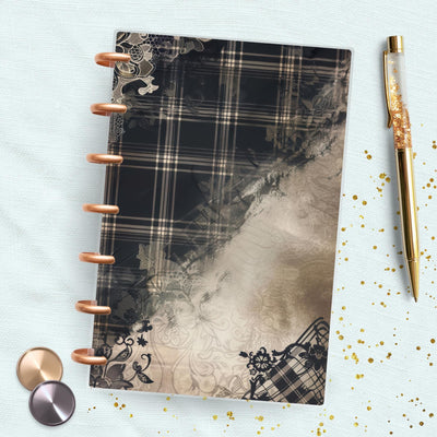 Black Lace Chic Mini Happy Planner Dashboard, Laminated Divider Insert, TUL Journal Accessory, A5 Planner Supply, Disc Bound Notebook Gifts