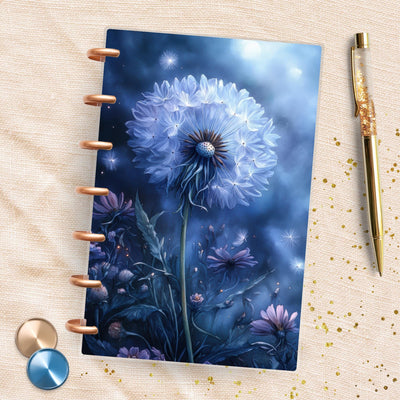 Blue Dandelion Mini Happy Planner Dashboard, Laminated Divider Insert, TUL Journal Accessory, A5 Planner Supply, Disc Bound Notebook Gifts