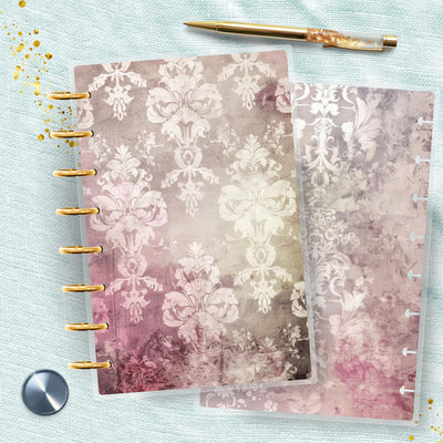Pink Pattern TUL Junior Cover, Planner Bundle Set, Laminated Design, 8 Disc Planner Supplies, Ring Journal Insert Accessory, Gift for Her