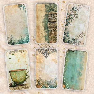 Nature Coloured Planner Bookmark, Happy Planner Dashboard, Laminated Planner Supply, Notebook Accessory, Gift for Her, Disc Bound Bookmarks