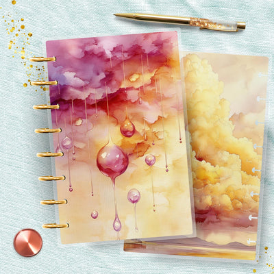 Beautiful Fall TUL Junior Cover, Happy Planner Bundle Set, Laminated Protector, 8 Disc Supplies, Ring Journal Insert Accessory, Gift for Her