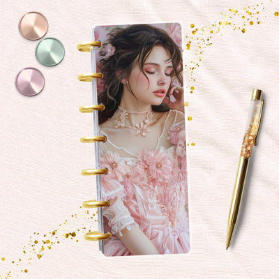 Pink Paris Skinny Mini Happy Planner Dashboard, Laminated Divider Insert, Journal Accessory, Disc Bound Planner Supply Decor, Gift for Her