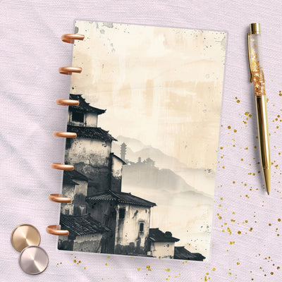 Vintage Sketch Mini Happy Planner Dashboard, Laminated Divider Insert, TUL Journal Accessory, A5 Planner Supply, Disc Bound Notebook Gifts