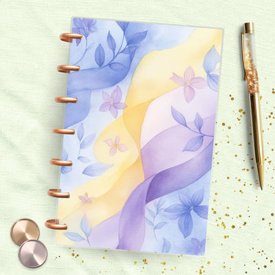 Purple Pastel Mini Happy Planner Dashboard, Laminated Divider Insert, Journal Accessory, Planner Supply, Functional Disc Bound Notebook