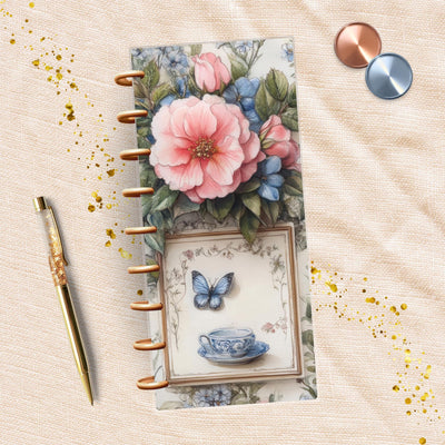 Shabby Decor Vibe Skinny Classic Happy Planner Dashboard, Laminated Divider Insert, Journal Accessory, Planner Supply Decor, Disc Bound Gift