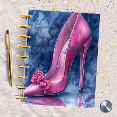 Pink Fairy Shoe Classic Happy Planner Dashboard, Laminated Divider Insert, A5 Journal Accessory, TUL Supply Decor, Disc Bound Dashboard