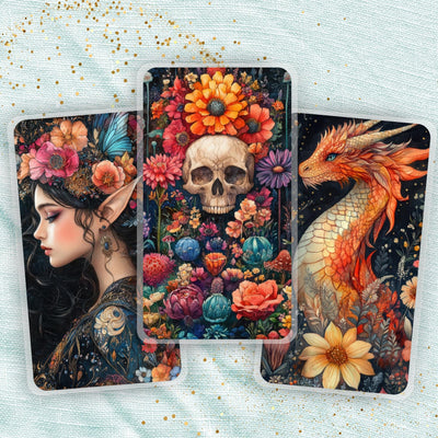 Dragon Darkness Planner Bookmark Set, Classic Happy Planner, Journal Page Marker, Big Laminated Insert, TUL Supply Accessory, Gift for Her