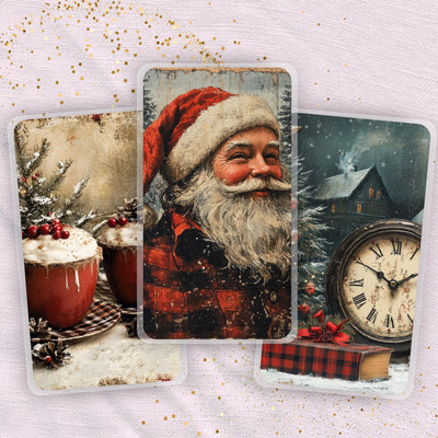 Plaid Christmas Planner Bookmark Set, Classic Happy Planner, Journal Page Marker, Big Laminated Insert, TUL Supply Accessory, Gift for Her