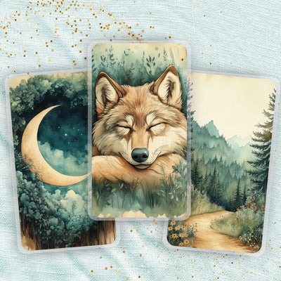Wolf Dreamings Planner Bookmark Set, Classic Happy Planner, Journal Page Marker, Big Laminated Insert, TUL Supply Accessory, Gift for Her