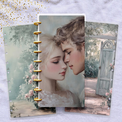 Oil Painting Skinny Classic Happy Planner Cover, Laminated Protector, Disc Bound Journal Accessory, TUL Journal Planner Supply, Gift for Her