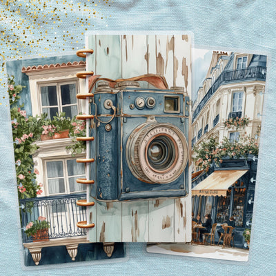 Faded Summer Skinny Classic Happy Planner Cover, Laminated Protector, Discbound Accessory, Mini Journal Supply, TUL Junior, Gift for Her
