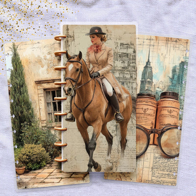 Back in the Days Skinny Classic Happy Planner Cover, Laminated Protector, Disc Bound Accessory, Mini Journal Supply, TUL Junior, Mini Gift