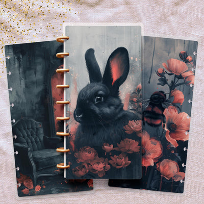 Twilight Shadows Skinny Classic Happy Planner Cover, Laminated Protector, Disc Bound Accessory, Mini Journal Supply, TUL Junior, Mini Gift