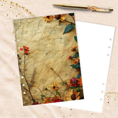 Autumn Letters A5 Ring Planner Dashboard, Laminated Cover Insert, Journal Accessory, Planner Supply, Happy Planner Binder, Notebook Gift