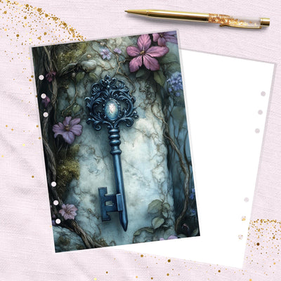 Fairy Key A5 Planner Dashboard, Laminated Divider Insert, Journal Accessory, Planner Supply, Classic Happy Planner, Skinny Mini, A6 Decor