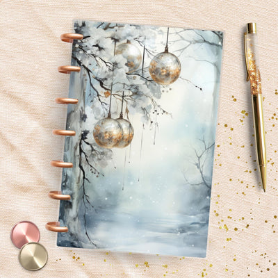 Pale Icy Winter Mini Happy Planner Dashboard, Laminated Divider Insert, TUL Journal Accessory, A5 Planner Supply, Disc Bound Notebook Gifts