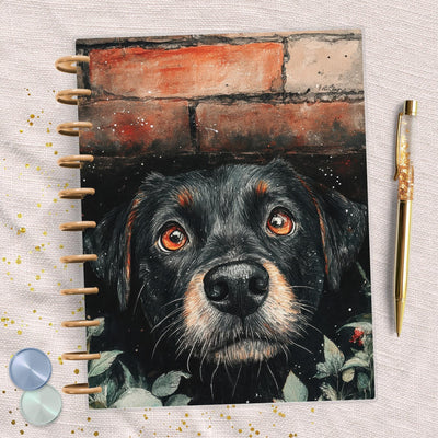Black Dog Days Big Happy Planner Dashboard, Laminated Divider Insert, Journal Accessory, Planner Supplies Decor, Disc Bound Page Marker
