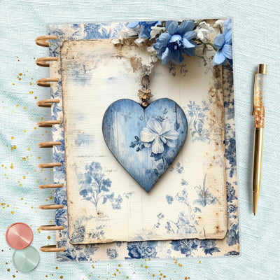 French Country Love Big Happy Planner Dashboard, Laminated Divider Insert, Journal Accessory, Planner Supplies Decor, Disc Bound Page Marker