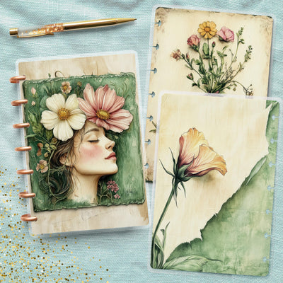 Fairy Apothecary Disc Bound Cover, Mini Happy Planner, Laminated Printed Bundle, TUL Planner Accessory, Journal Supply Bundle, Gift for Her