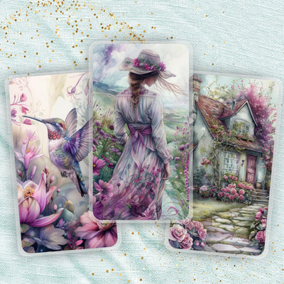 Purple Mirage Planner Bookmark Set, Classic Happy Planner, Journal Page Marker, Big Laminated Insert, TUL Supply Accessory, Gift for Her