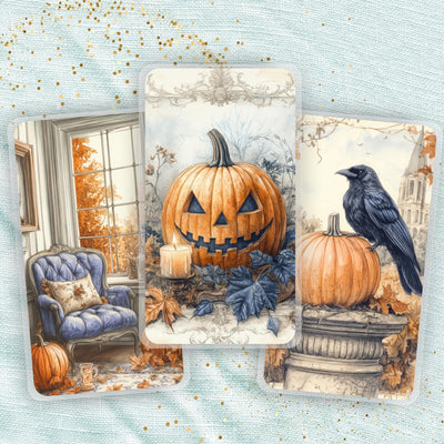 Pumpkin Harvests Planner Bookmark Set, Classic Happy Planner, Journal Page Marker, Big Laminated Insert, TUL Supply Accessory, Gift for Her