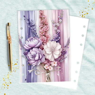 Purple Shades A6 Planner Dashboard, Laminated Cover Insert, Journal Accessory, Happy Planner Supply, Ring Notebook Divider, Skinny Classic